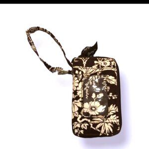 Vera Bradley Imperial Toile Print Wristlet Wallet EUC